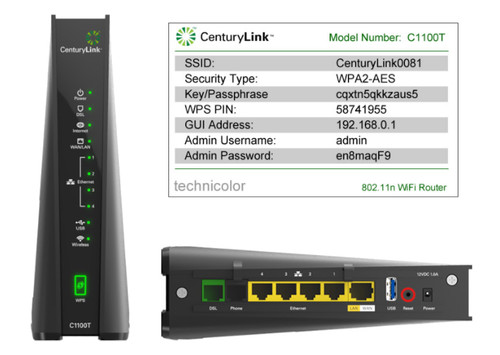 Centurylink technicolor c1100t - centurylink,
